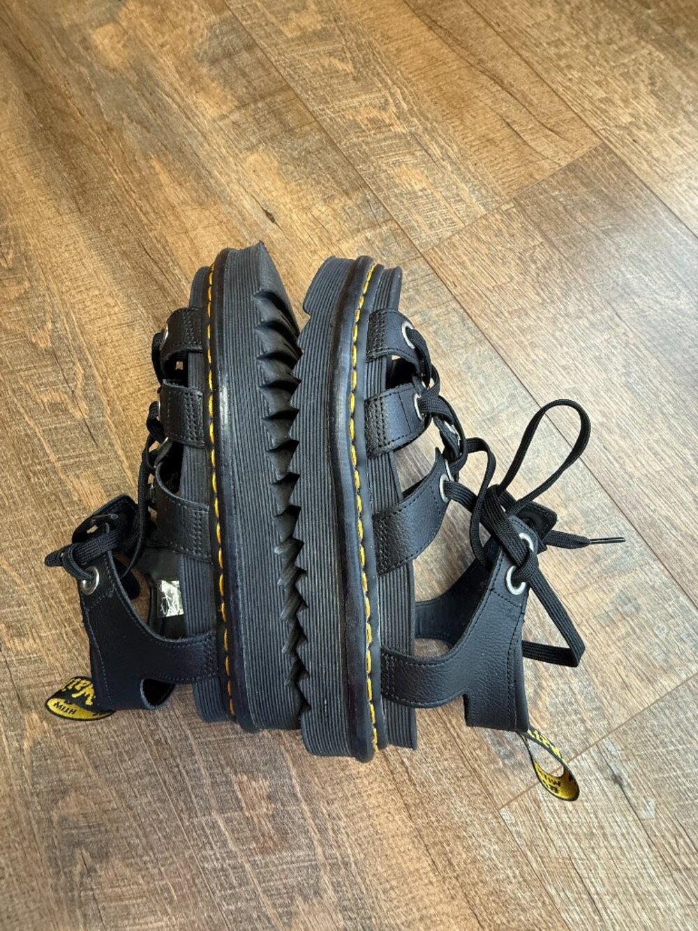 DR MARTENS Women's Blaire Hardware Leather Strap Sandals size US 10 - Picture 6 of 10